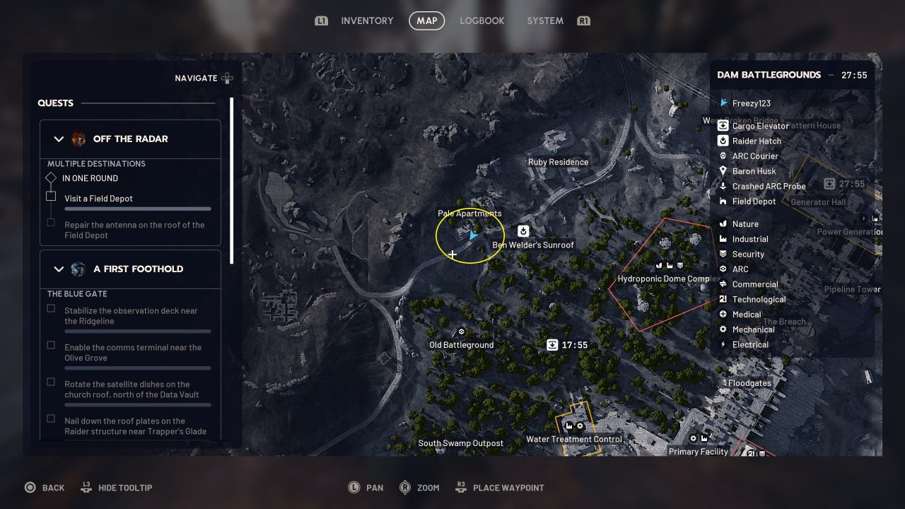 Pale Apartments in Arc Raiders have Prickly Pears nearby.