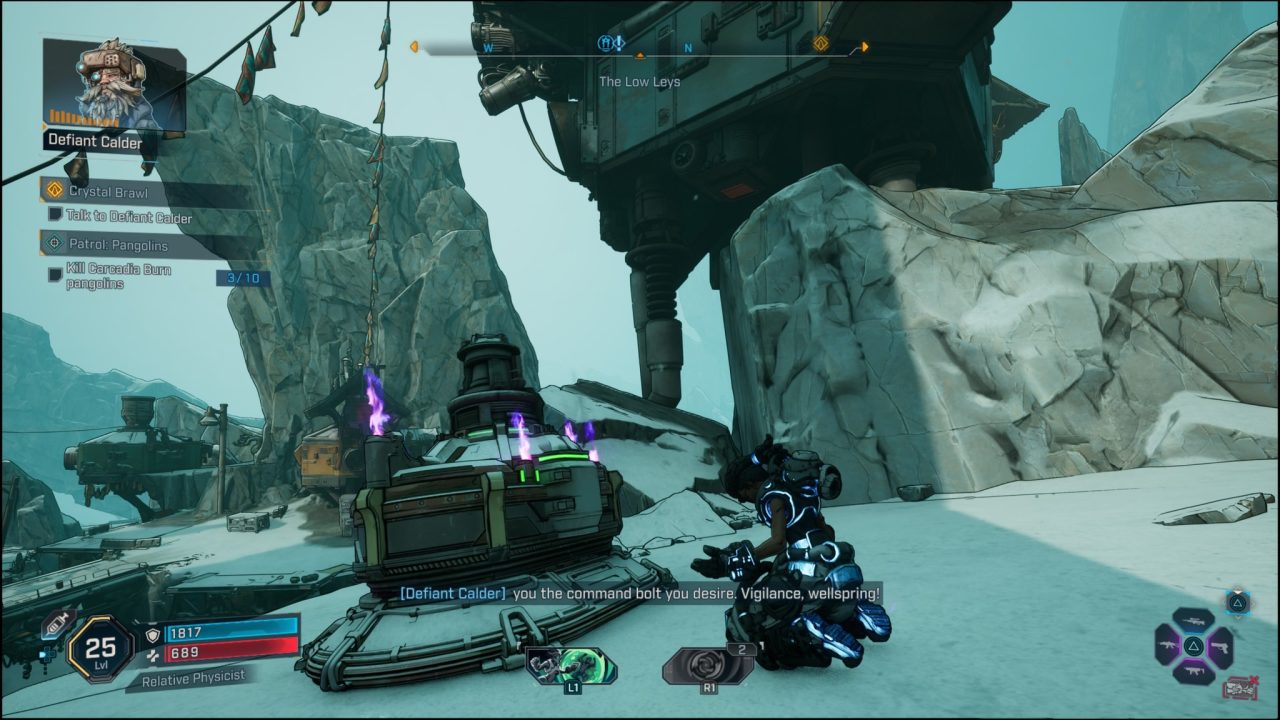 Pray to the Auger Shrine in Borderlands 4 after finishing a main quest.