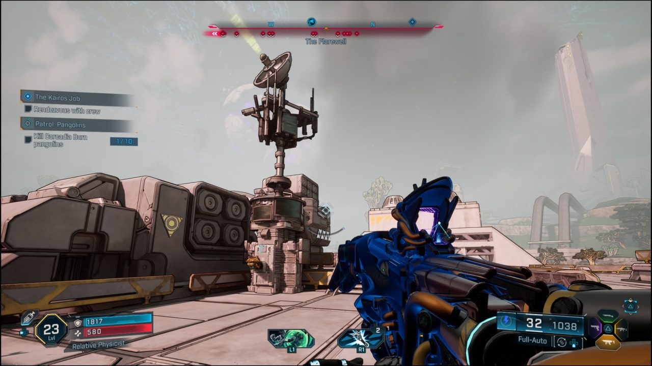 Propaganda Tower in Borderlands 4 has you hack and defeat waves.