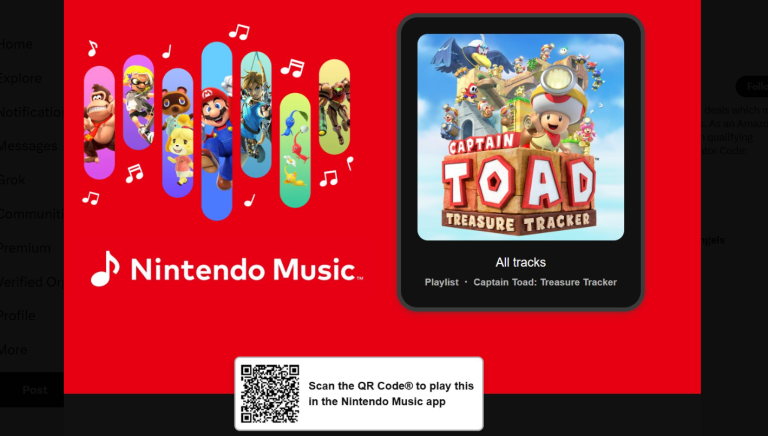 Captain Toad Treasure Tracker, Nintendo Music