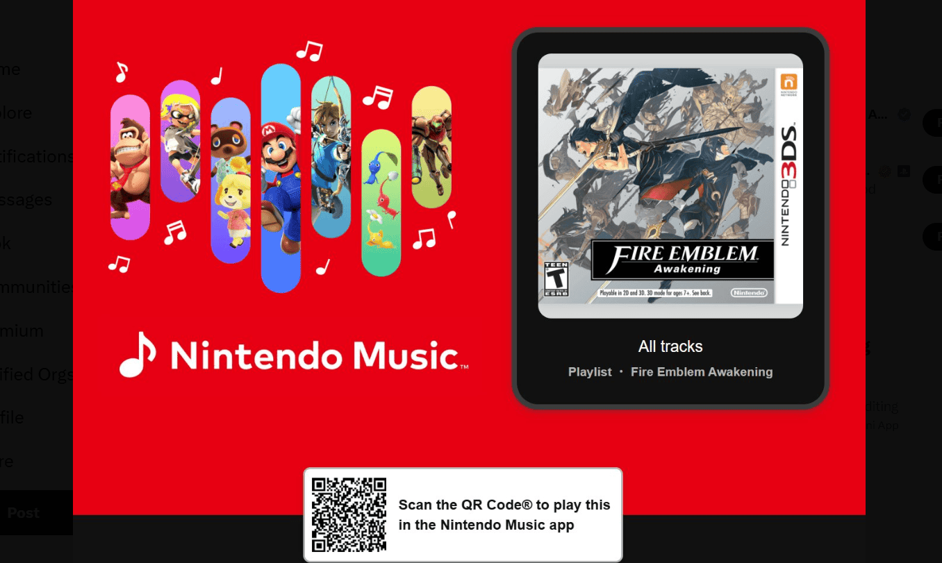 Screenshot 2025-09-02 125356 | The Outerhaven Fire Emblem Awakening, Nintendo Music