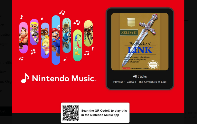 Zelda II: The Adventure of Link, Nintendo Music