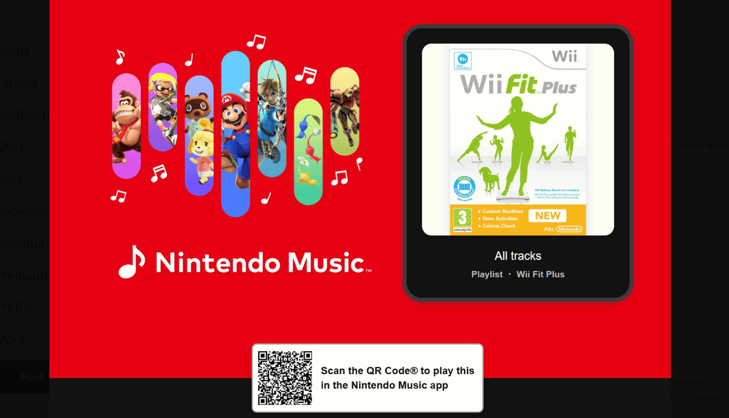 Wii Fit Plus, Nintendo Music