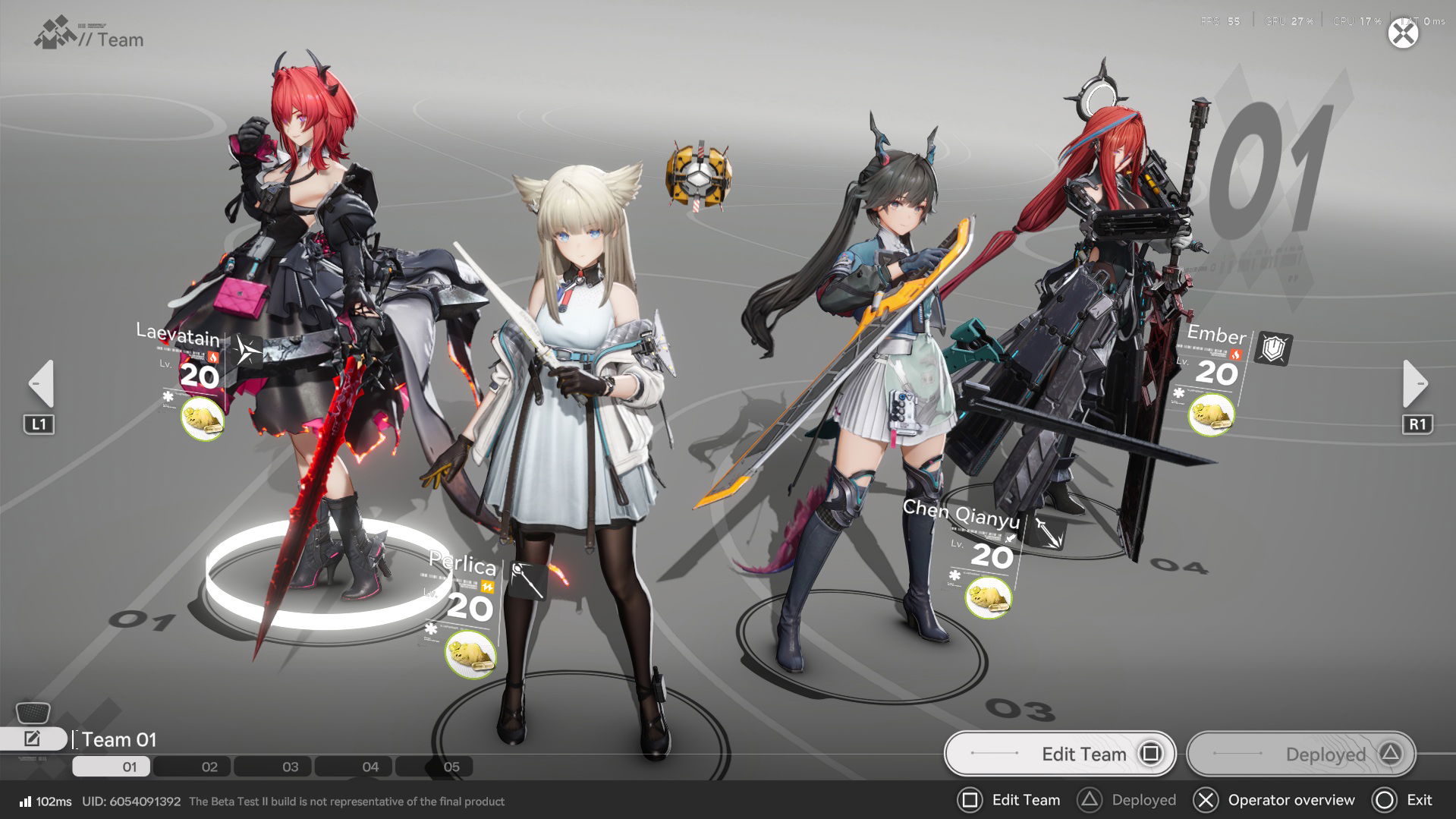 Starting team in Arknights: Endfield
