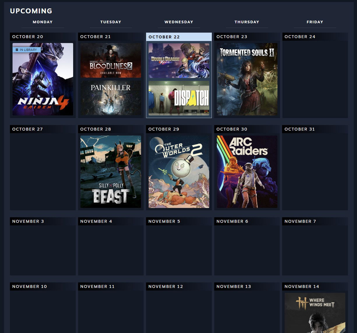 Steam Personal Calendar screenshot-02