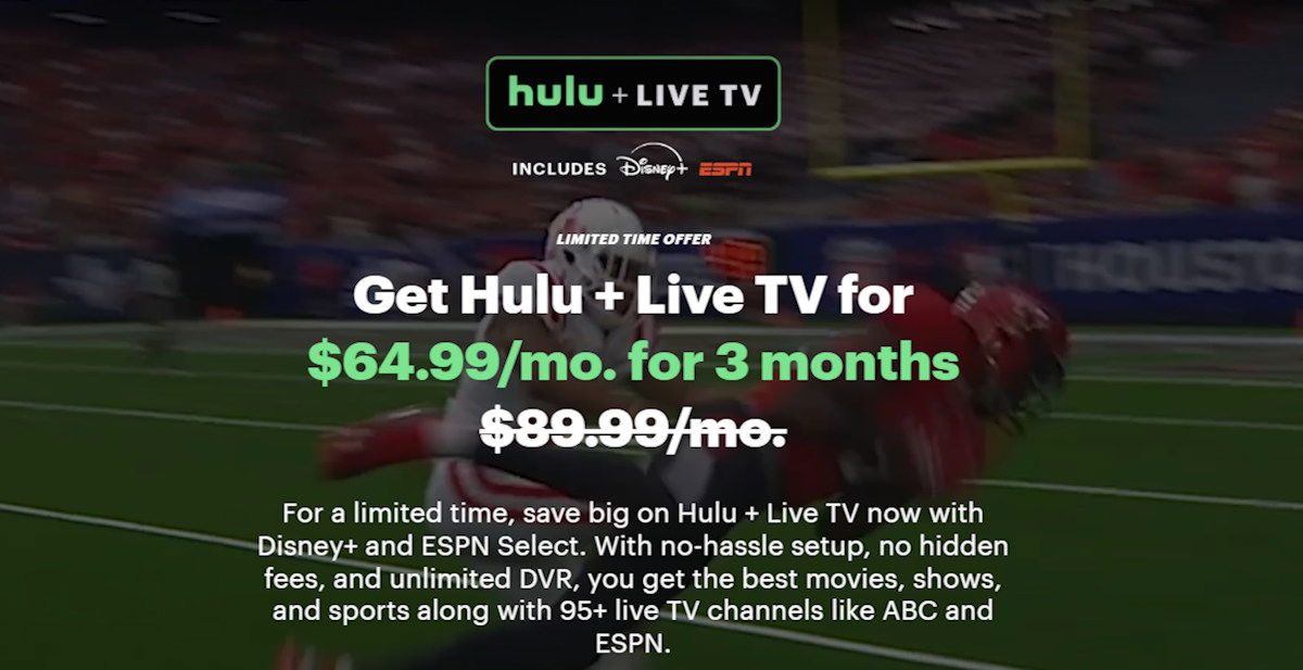 Switch to Hulu Live TV Ad