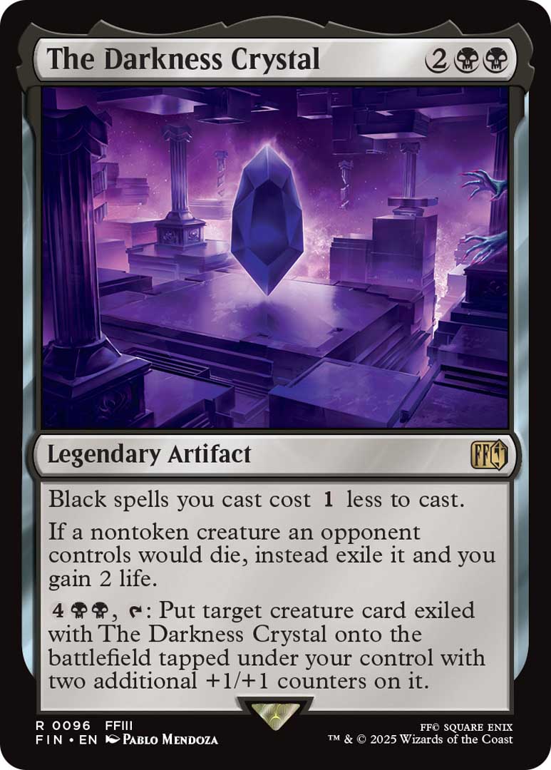 Darkness crystal Final Fantasy III Magic the Gathering