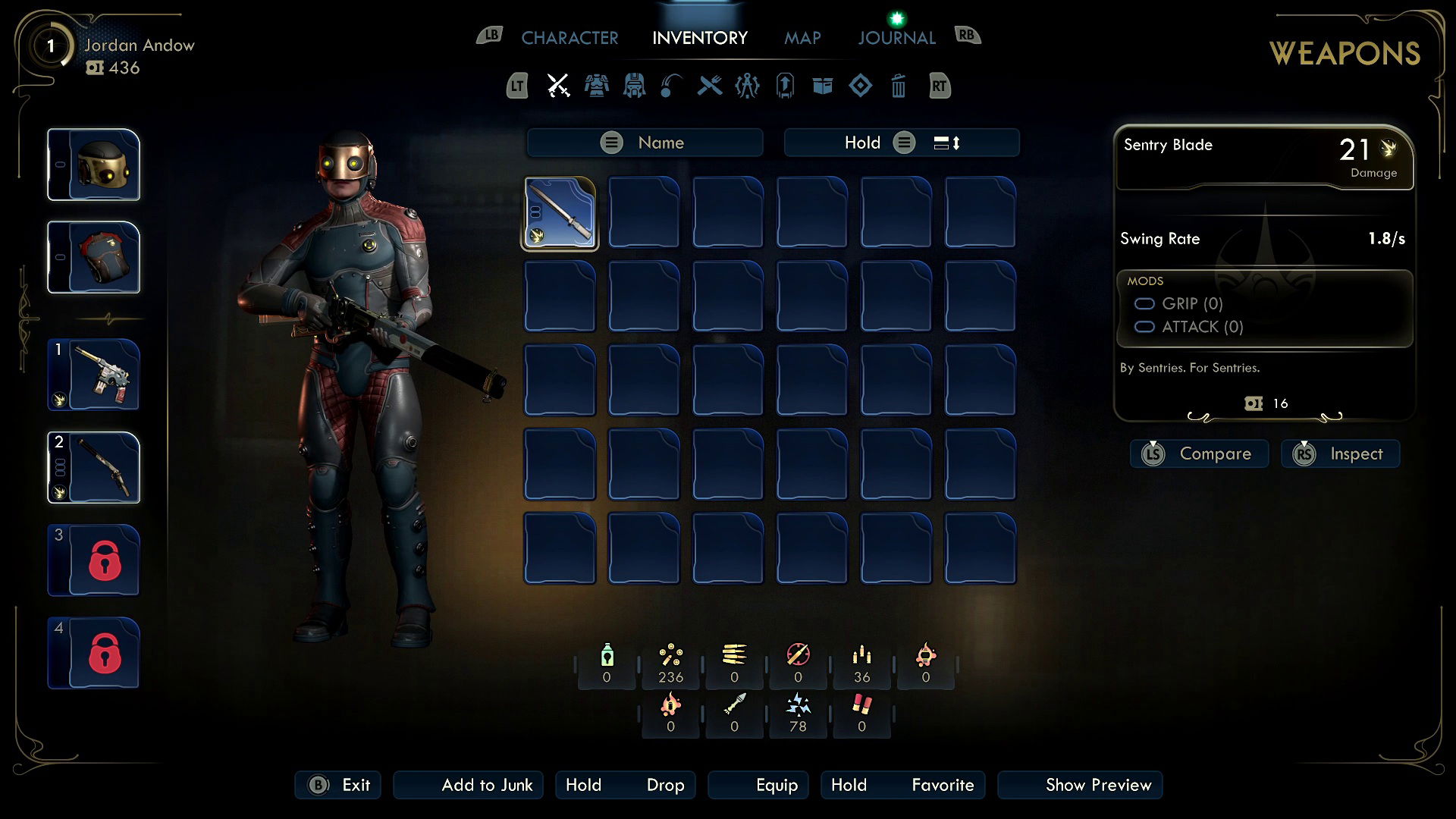 The Outer Worlds 2 Menus