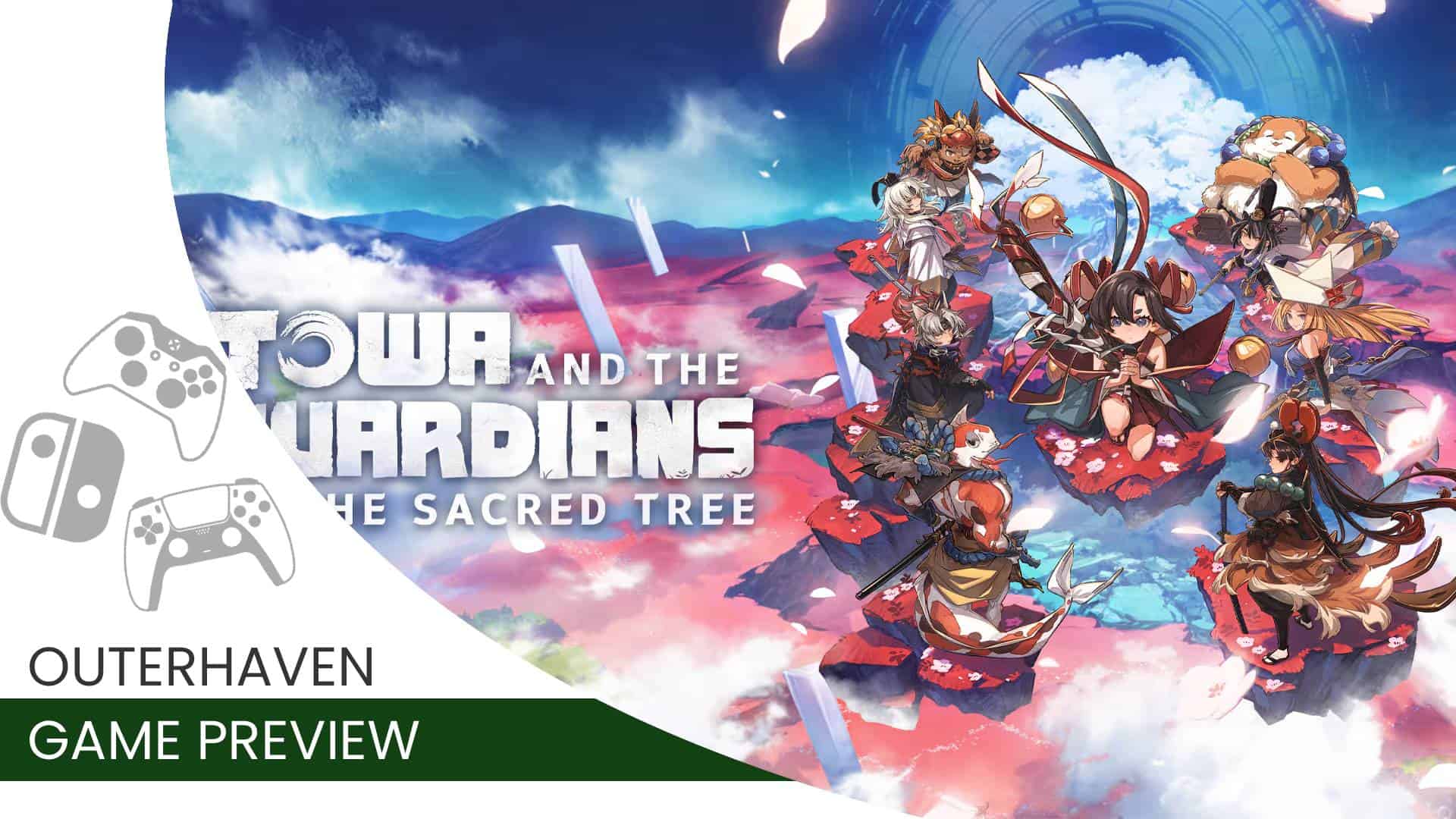 Towa and the guardians of the sacred tree preview | The Outerhaven Video Game preview template for Towa and the Guardians of the Sacred Tree