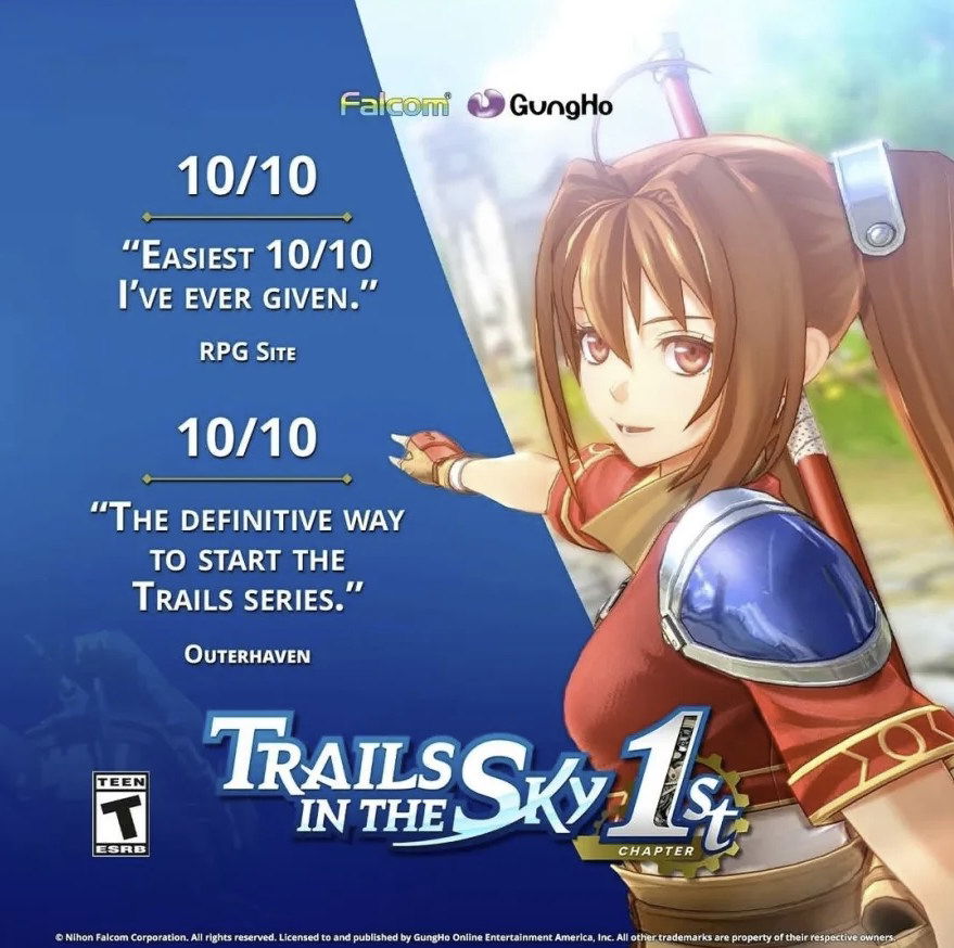 Trails in the Sky 1st Chapter Accolades