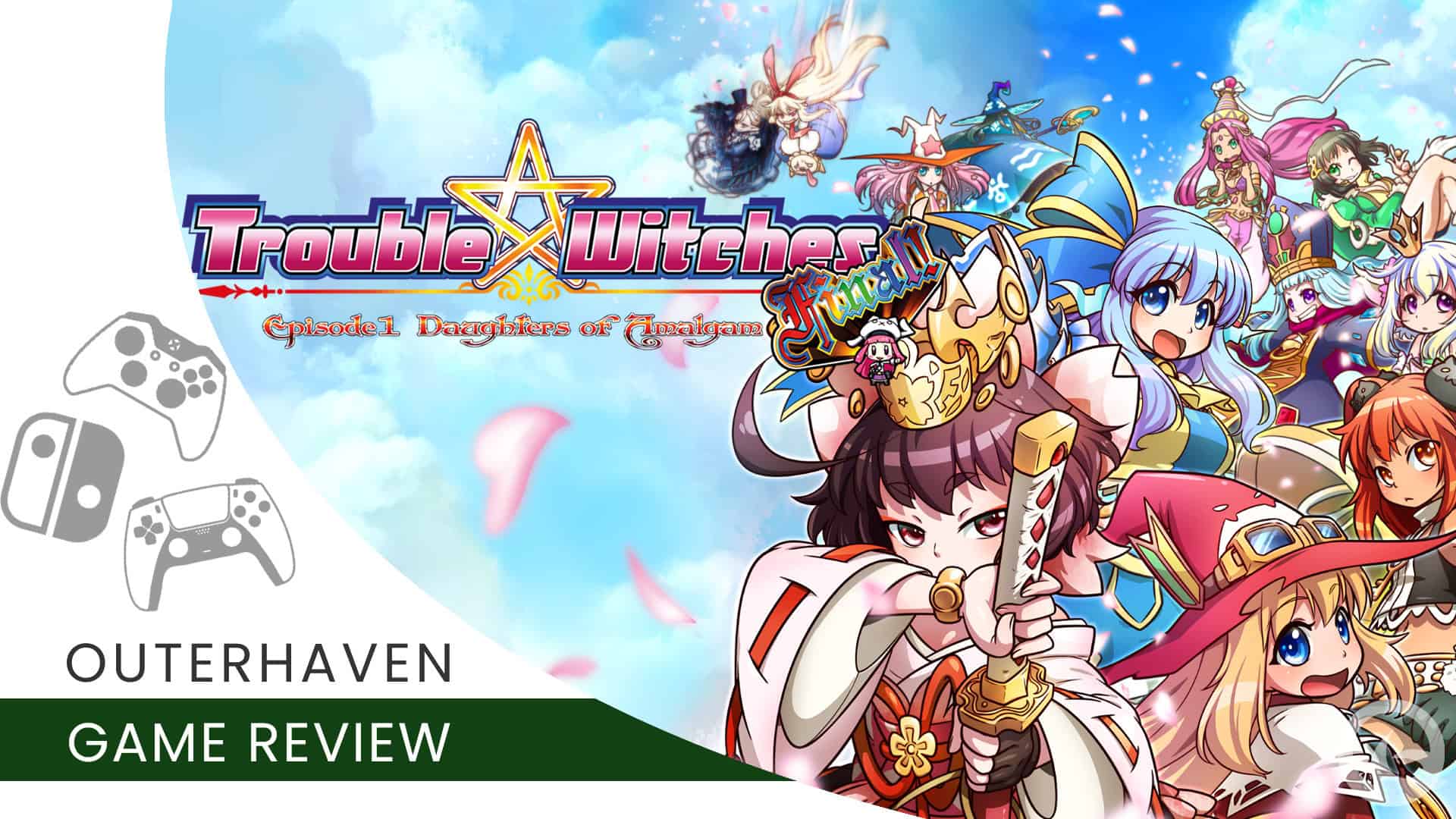 Trouble Witches FINAL! Episode 01 Daughters of Amalgam Review (Nintendo Switch) Video Game review template for Trouble Witches FINAL! Episode 1 Daughters of Amalgam