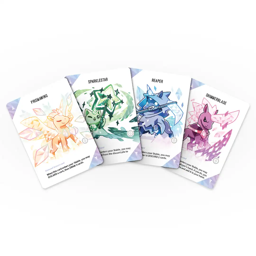 UU-DE_Site-Comps_DiamondUnicorns | The Outerhaven Unstable Unicorns Diamond Unicorns Cards