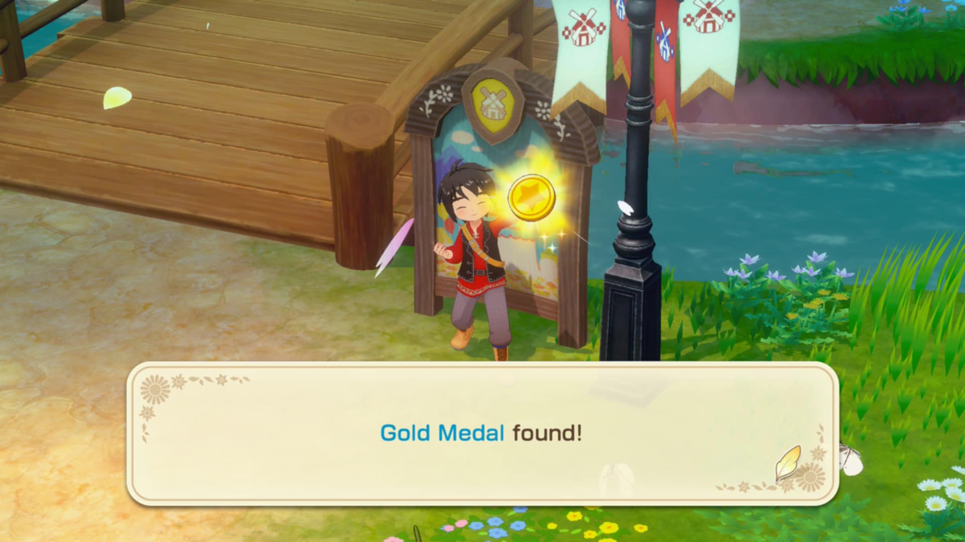 A hidden gold medal in Story of Seasons: Grand Bazaar
