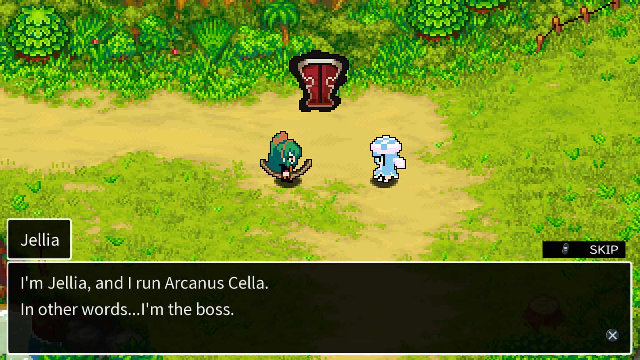 Screenshot of the beginning of the game in Cladun X3