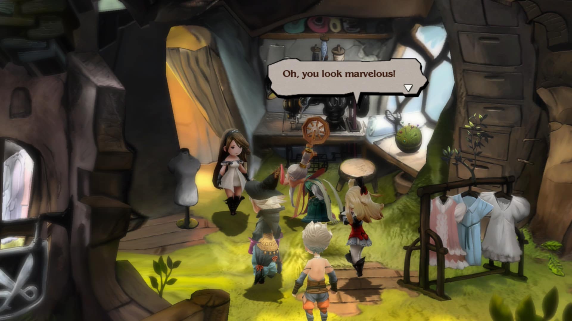 Screenshot of Agnes and Tiz in Bravely Default Flying Fairy HD Remaster