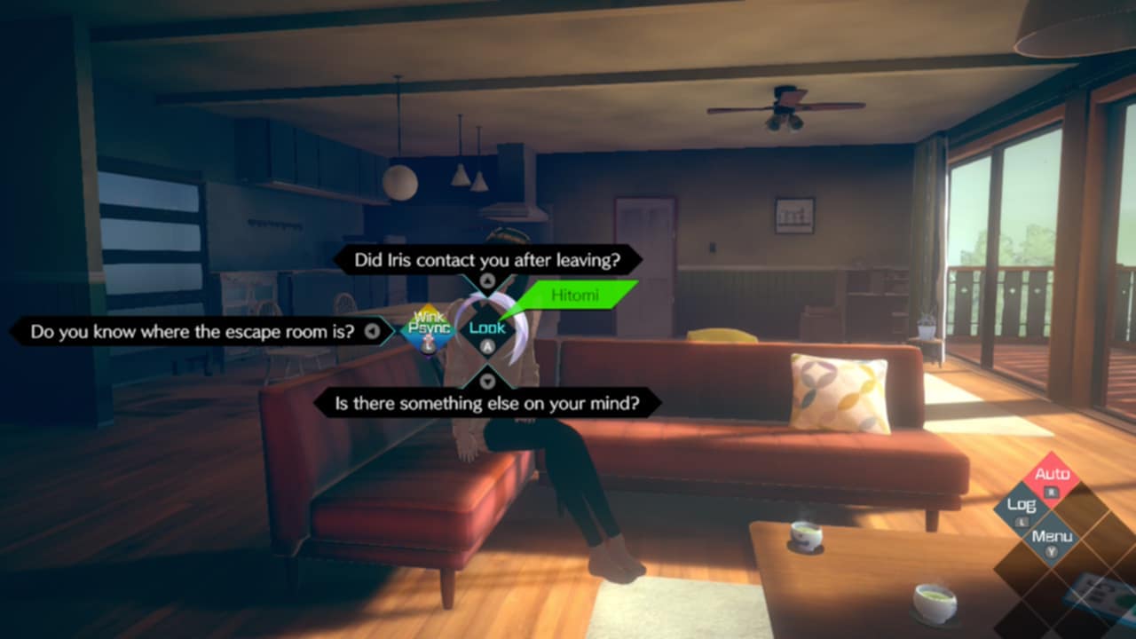 A detective mode scene from No Sleep for Kaname Date from AI The Somnium Files