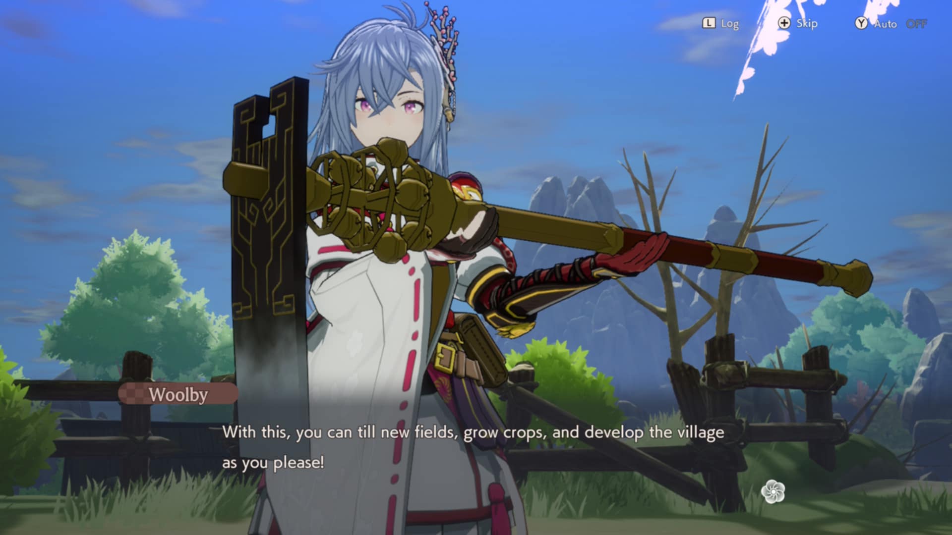 Screenshot of Main character getting a till in Rune Factory: Guardians of Azuma