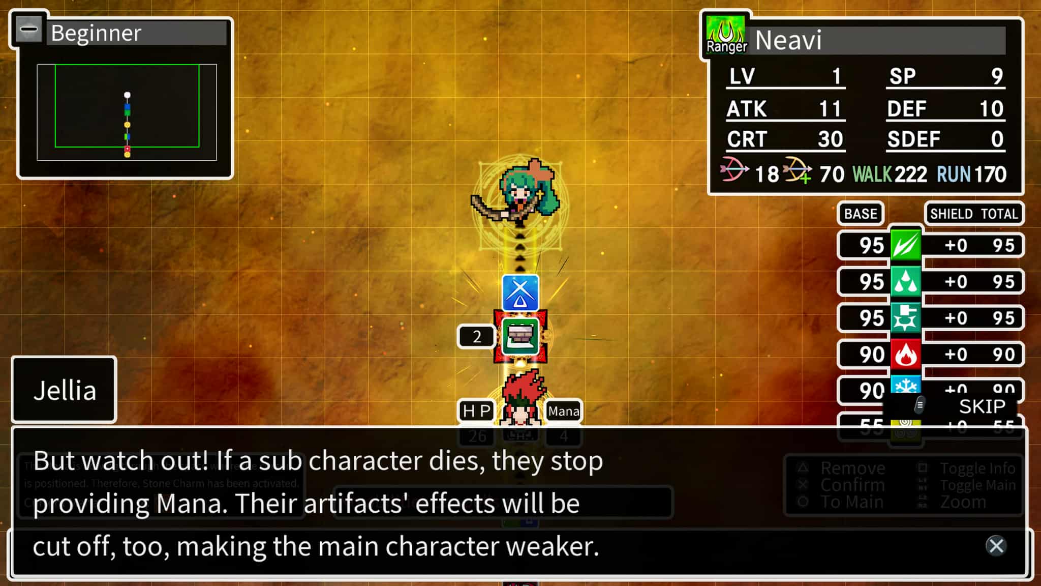 Magic circle system in Cladun X3