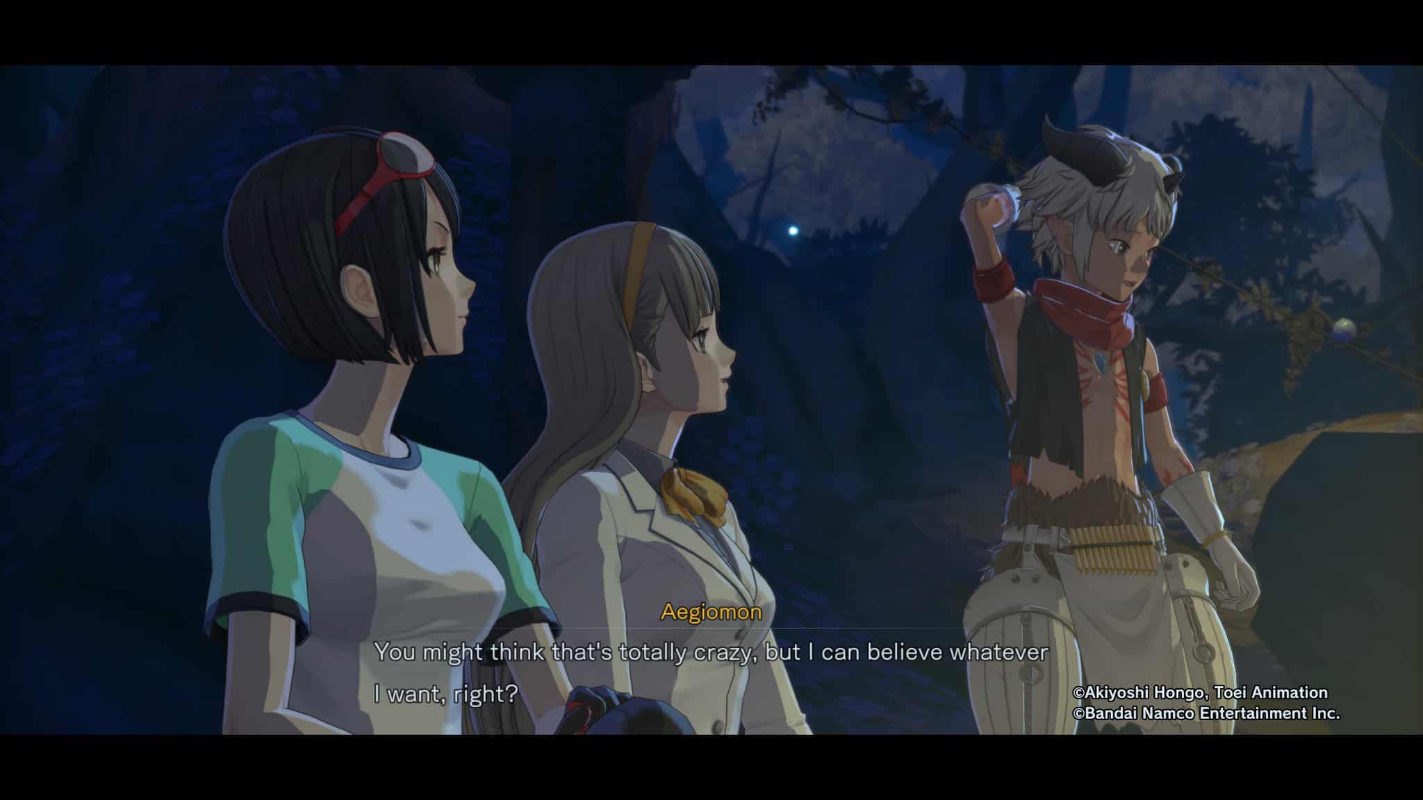 Story cutscene from Digimon Story: Time Stranger