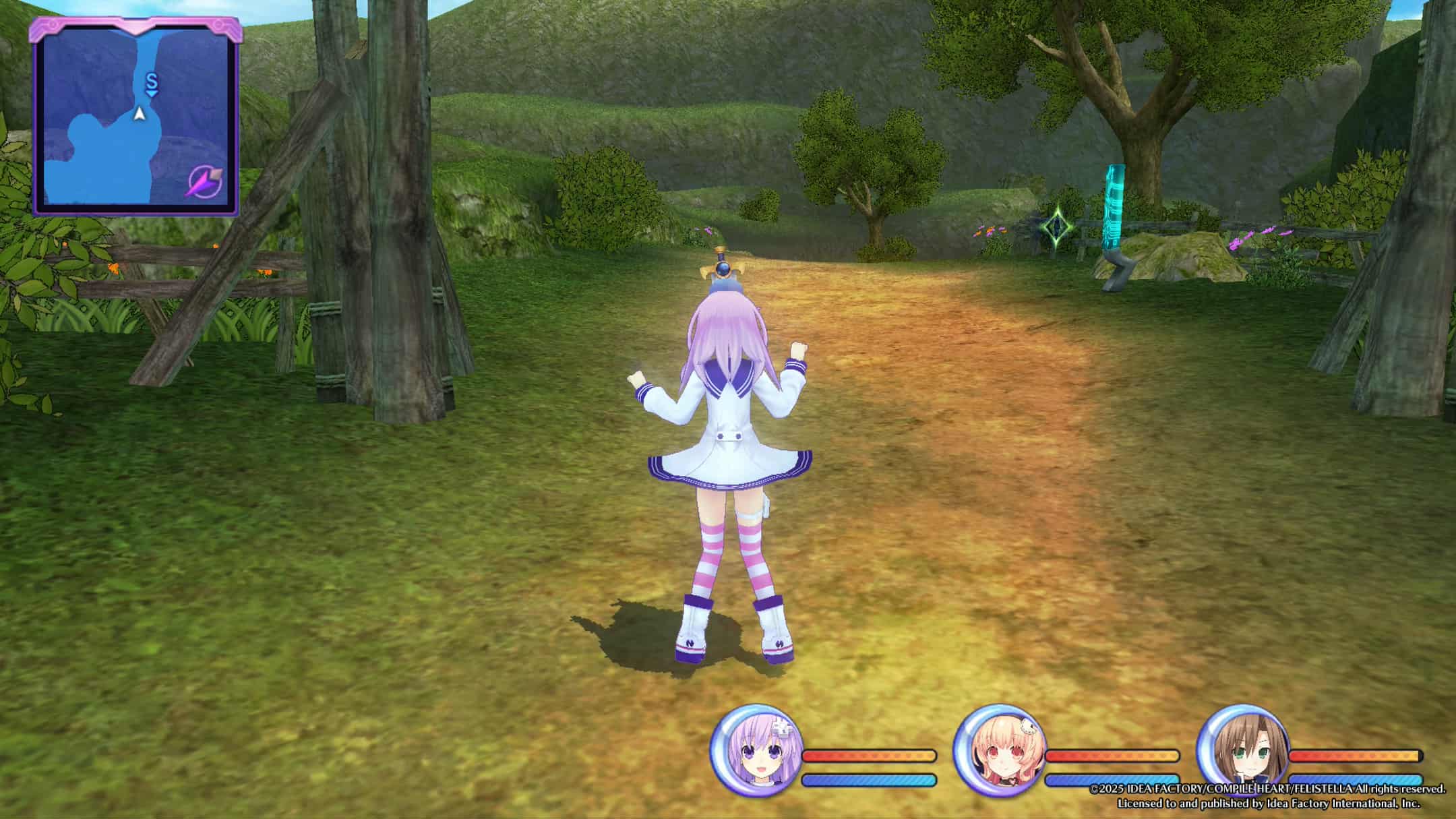 Nepgear jumping in Hyperdimension Neptunia Re;Birth 2