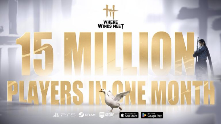 Where Winds Meet Surpasses 15 Million Players in Just One Month Where Winds Meet hits 15 million players in one month