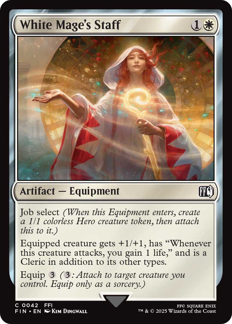 Final Fantasy Magic the Gathering White Mages Staff