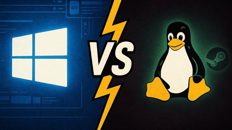 Linux PC Gaming Is On The Rise While Windows Trips Over Itself Windows vs Linux PC Gaming Feature Image