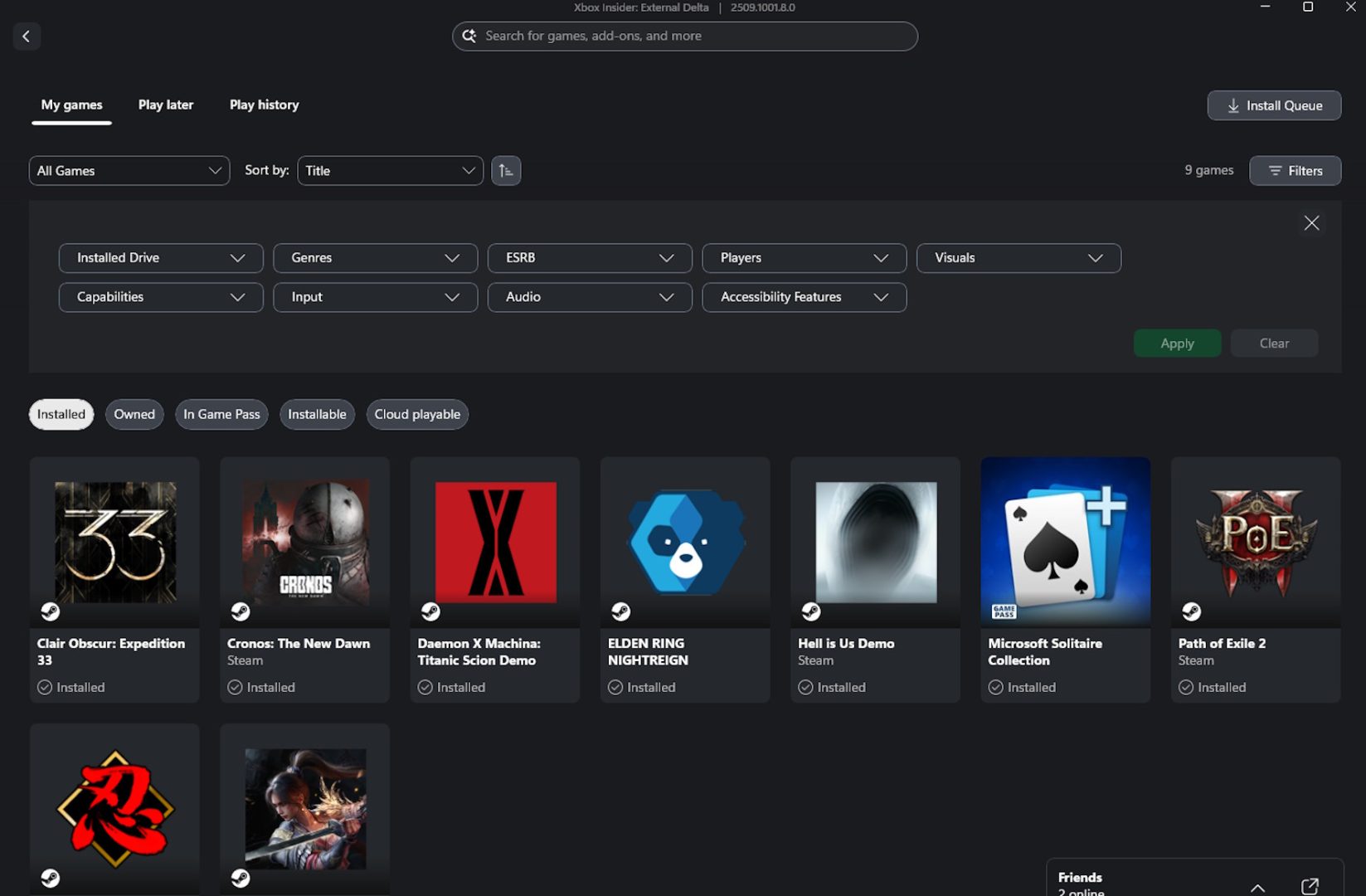 Xbox App aggregated game library image-04