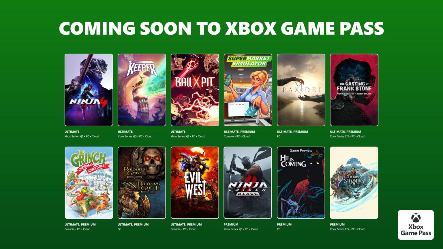 Xbox Game Pass October 25 | The Outerhaven Xbox Game Pass