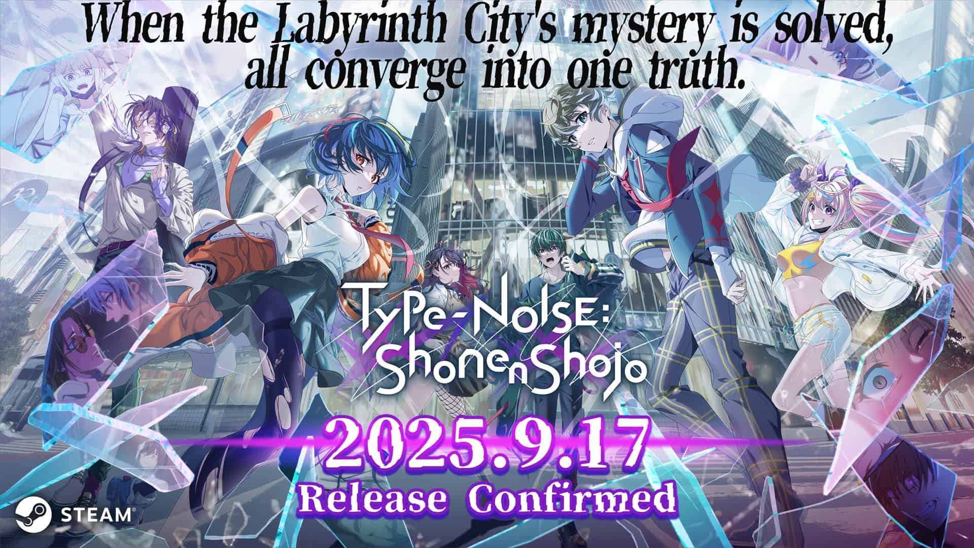 Graphic detailing the September 17th 2025 release date for Type-NOISE: Shonen Shojo