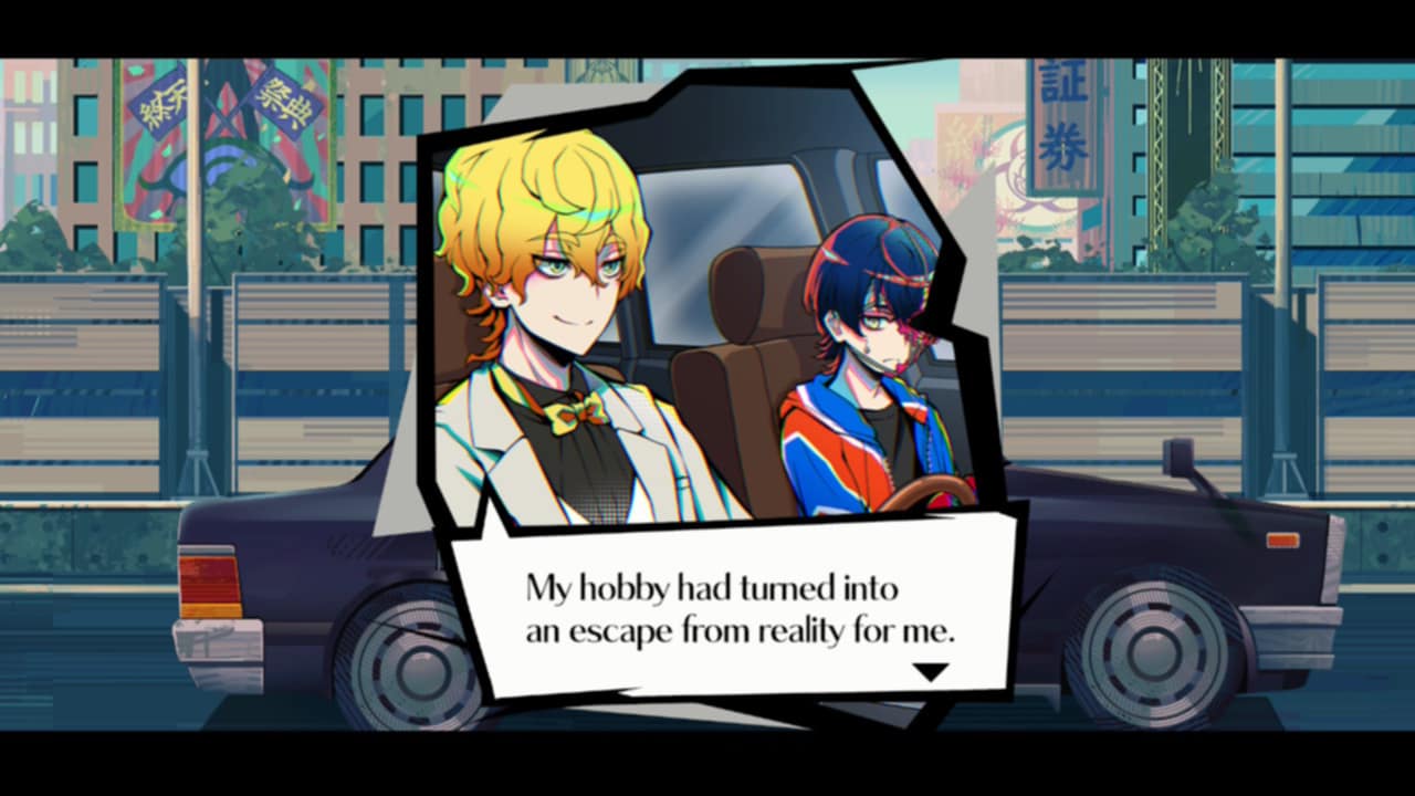 Kishuru Inugami and the main character of Shuten Order in a car