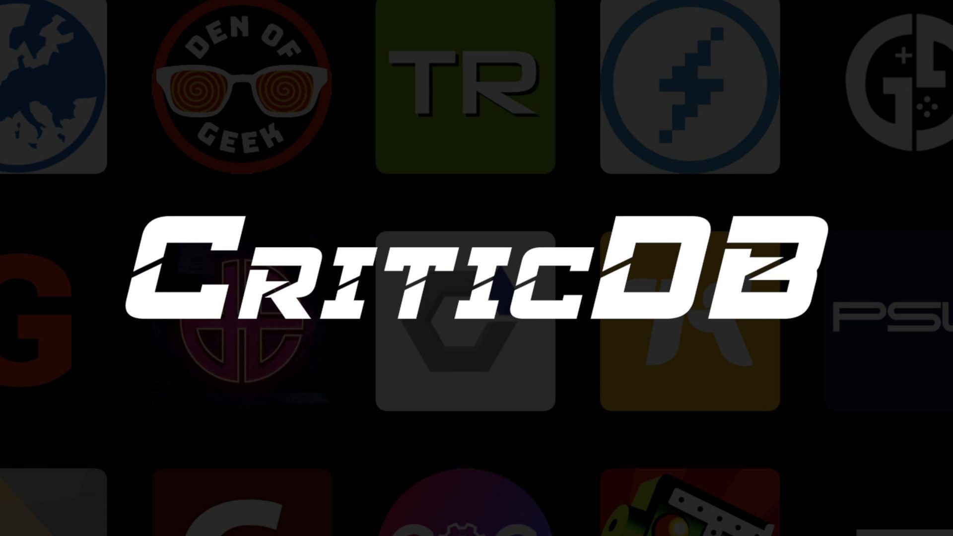 CriticDB A New Review Aggregate Joins The Fight Main Header Image for CriticDB, Black with a few different logos with the text CriticDB.