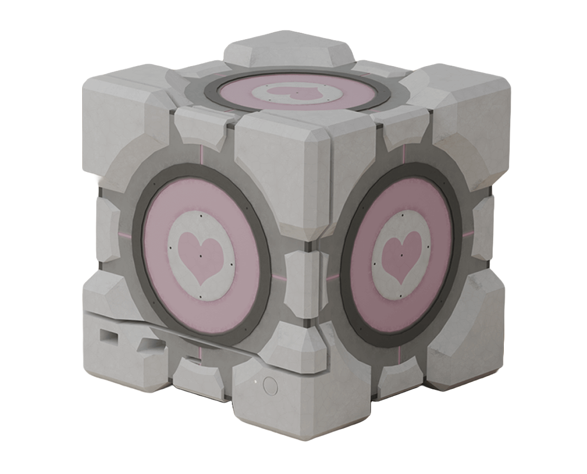 dbrand companion cube transparent background