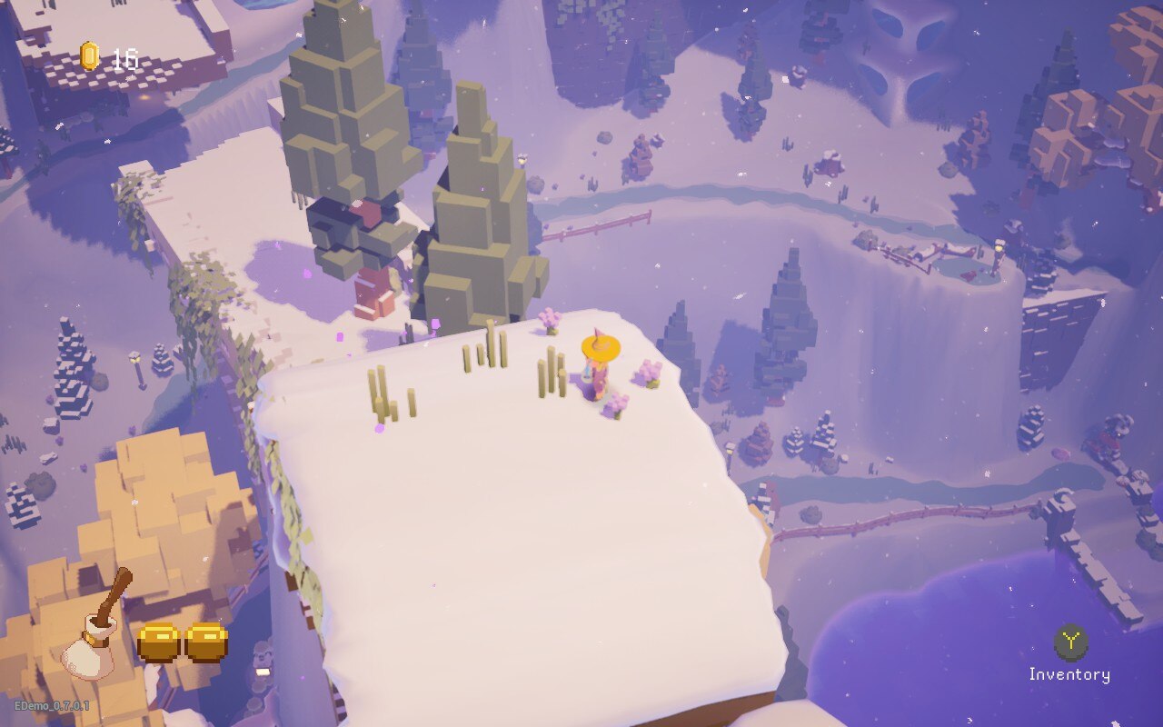 ILA A Frosty Glide screenshot 1 | The Outerhaven Screenshot on top of a mountain in ILA: A Frosty Glide