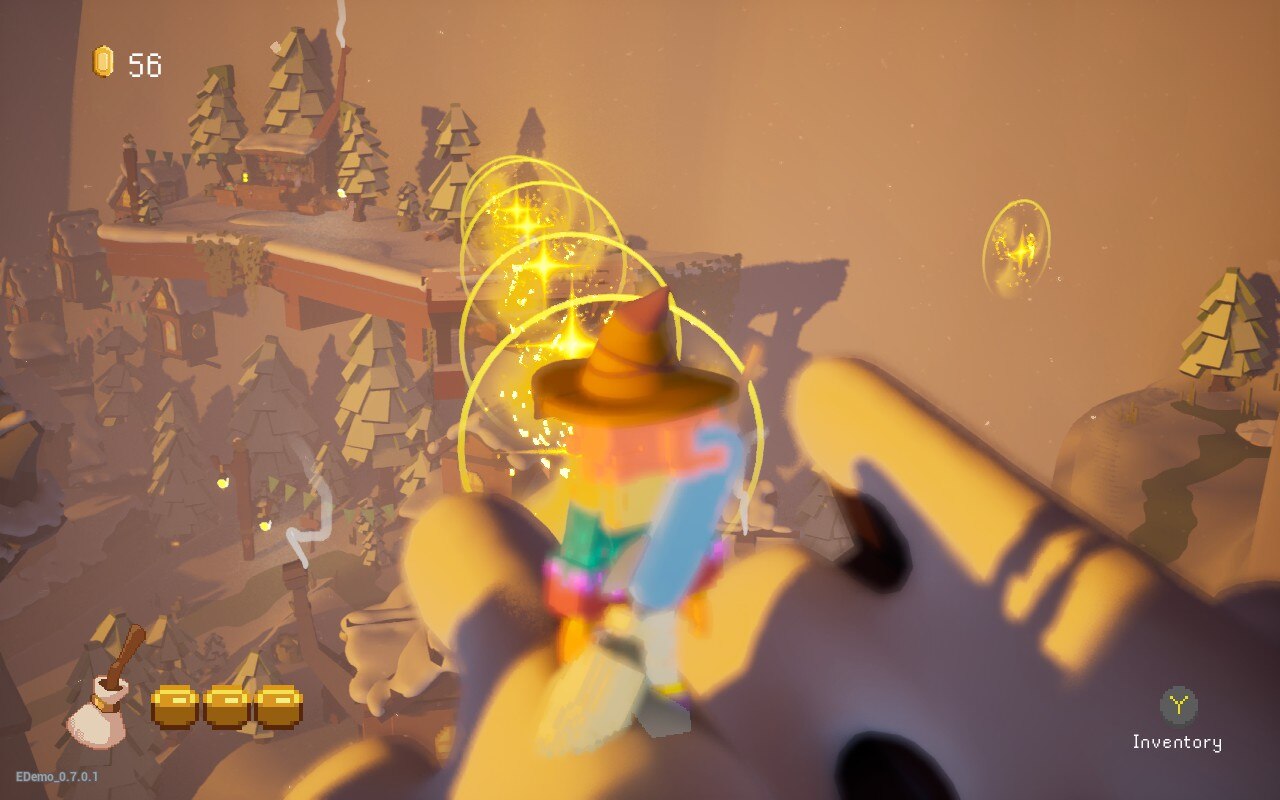 Screenshot behind the back in ILA: A Frosty Glide