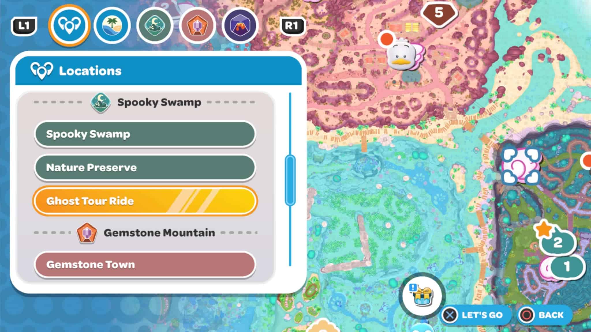 eded78e9-61a4-435c-a447-d42011d3a56b | The Outerhaven Quest menu for Hello Kitty Island Adventure