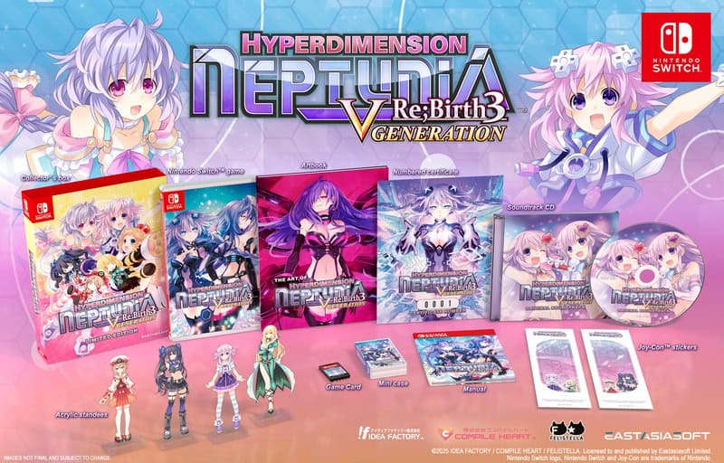 Hyperdimension Neptunia Re;Birth 3 Generation V limited edition contents