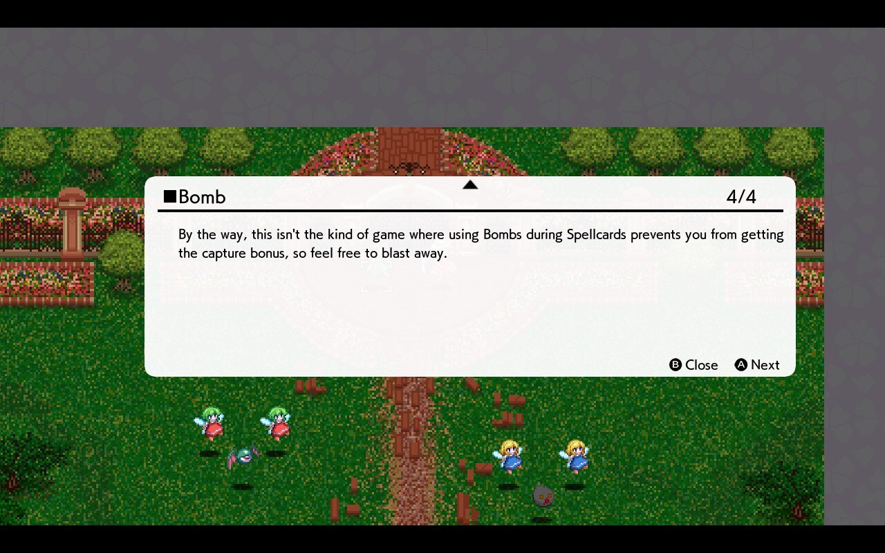 Text box describing Bombs in Fantasy Maiden Wars - Dream of the Stray Dreamer