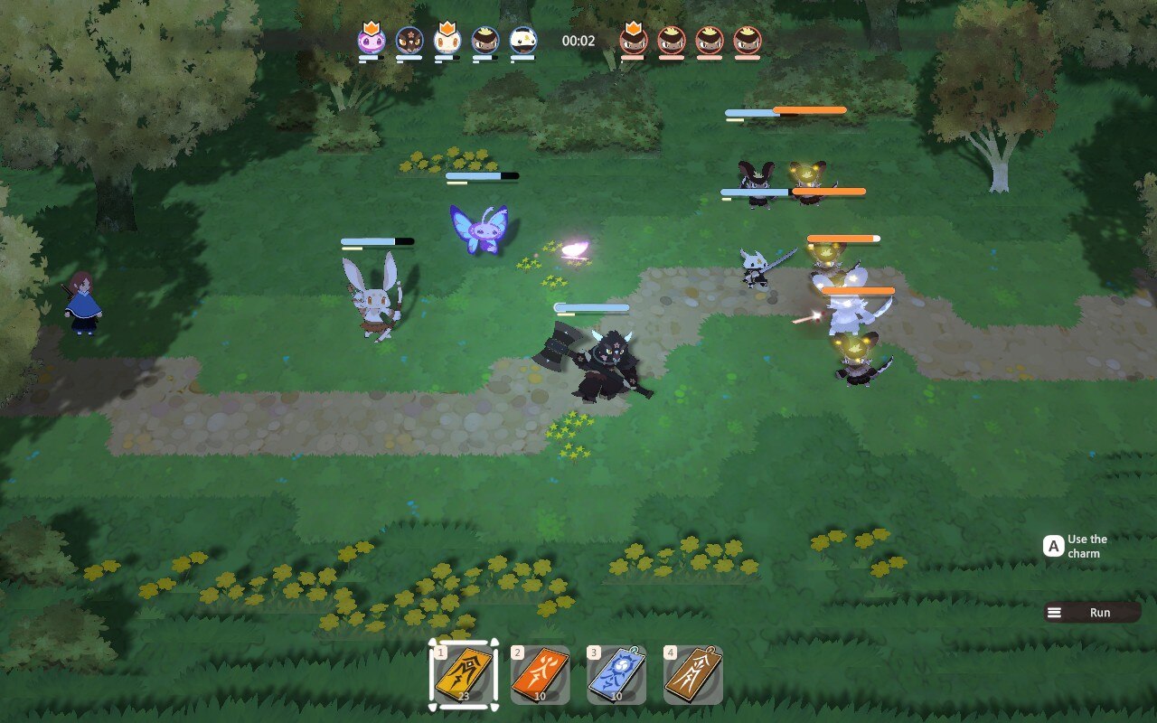 Combat screenshot in Yaoling Mythical Journey