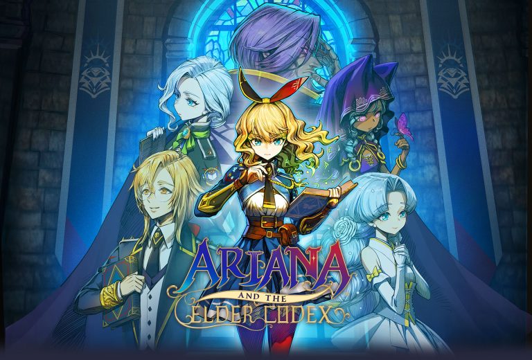 Main key art for Ariana and the Elder Codex