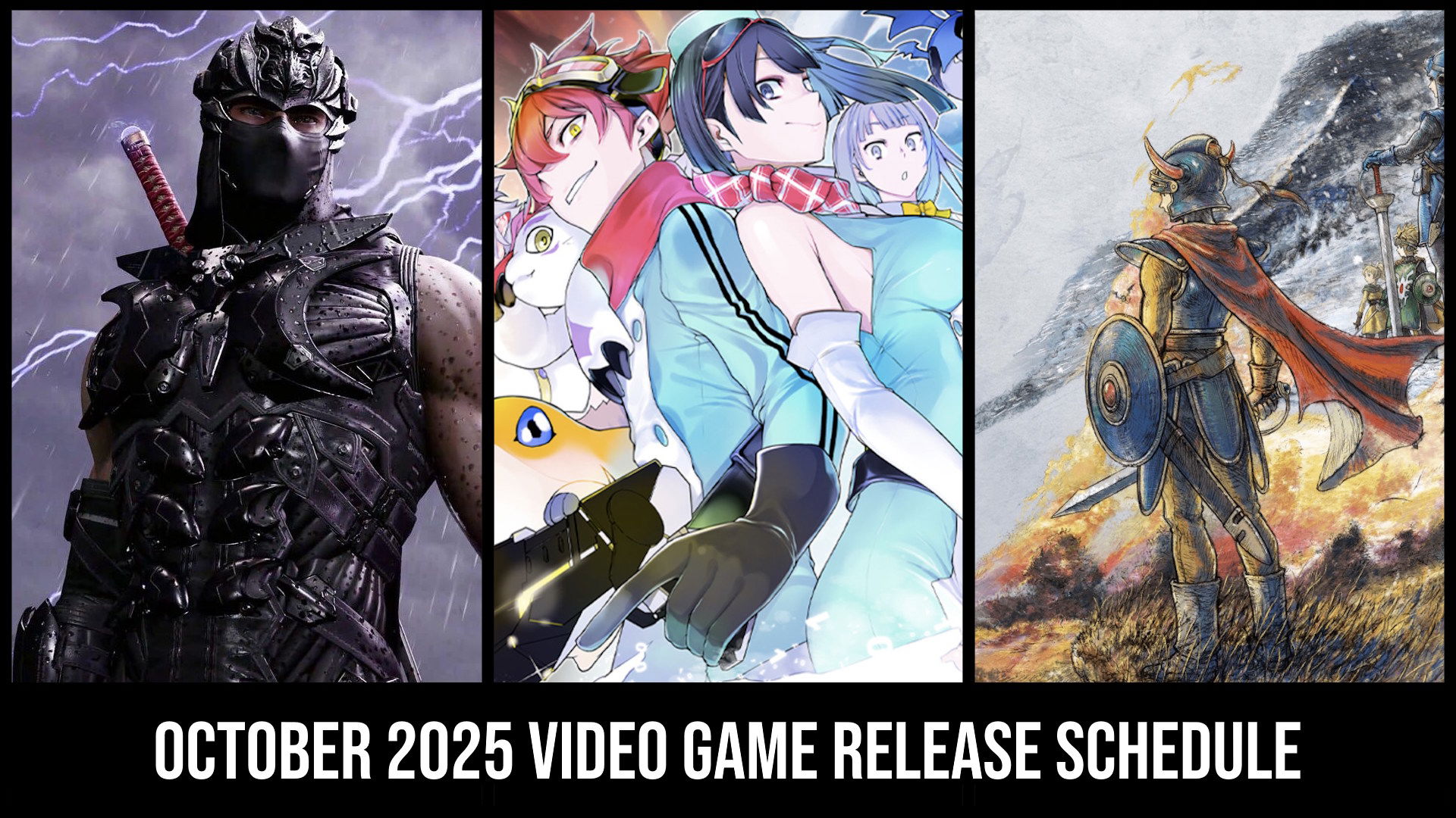 october 2025 video game release schedule