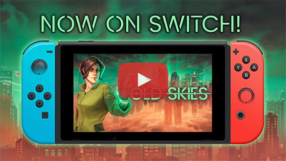 oldskies-switch-release-thumb | The Outerhaven Youtube thumbnail for Old Skies with the text "Now On Switch"
