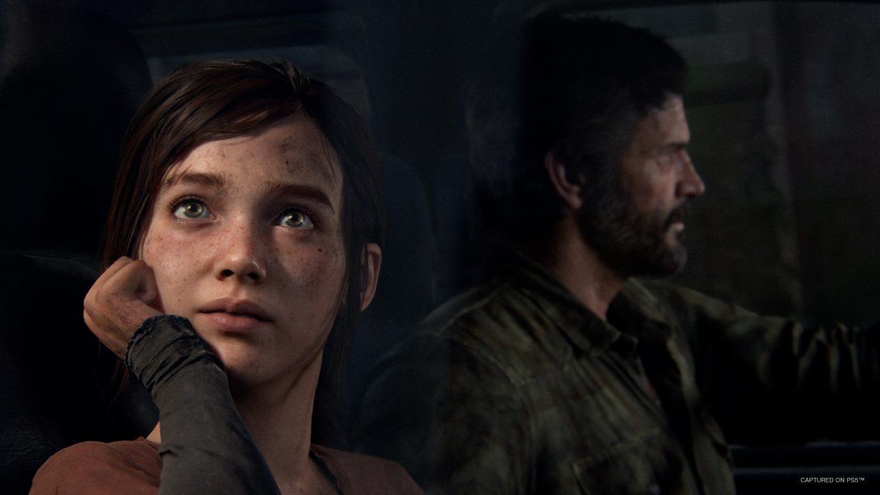 Ellie and Joel in The Last of Us Part I