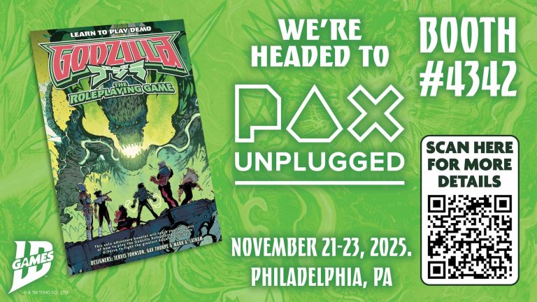 Godzilla: The Roleplaying Game Will be at PAX Unplugged