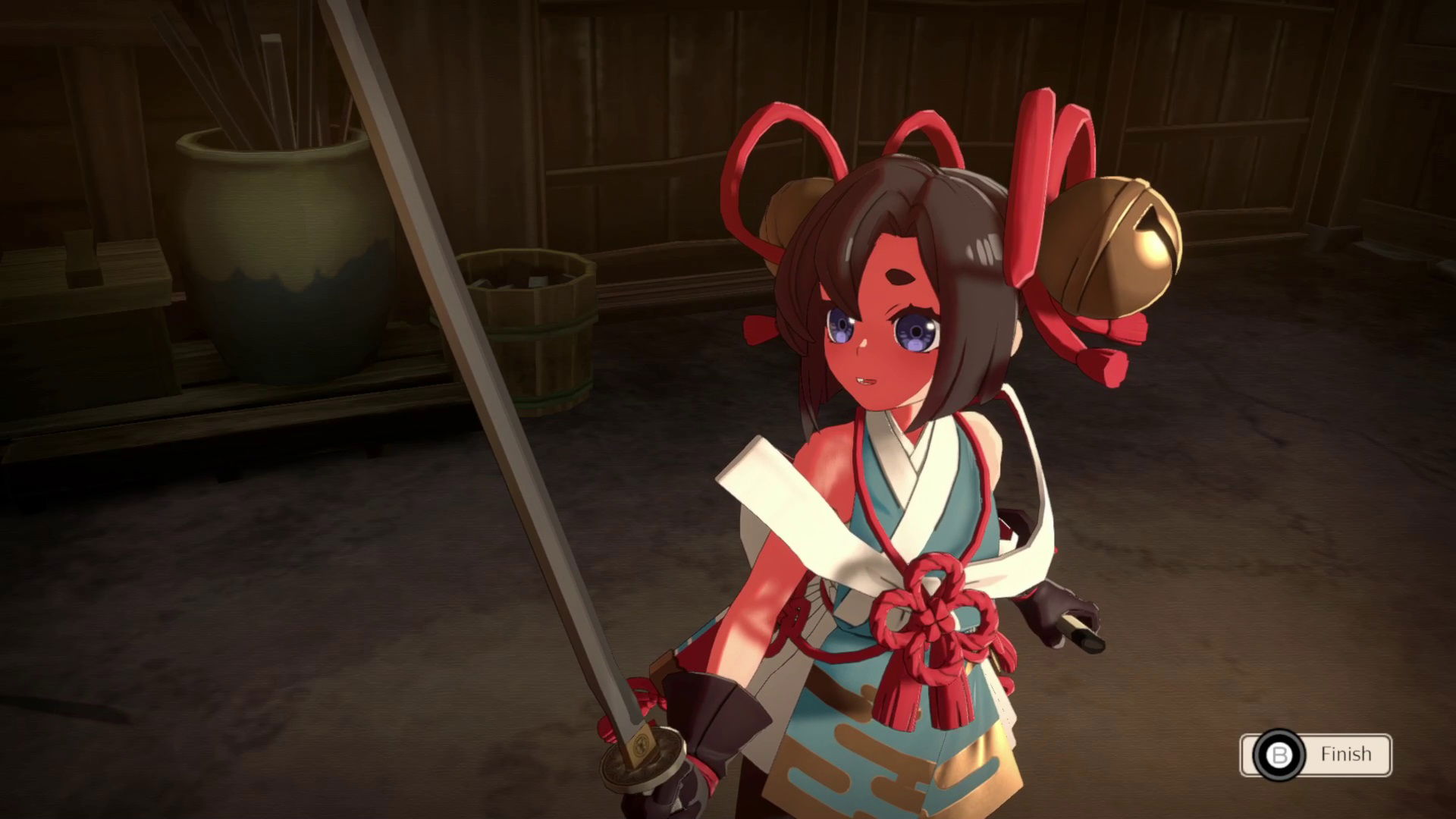 Towa creating a sword in Towa and the Guardians of the Sacred Tree